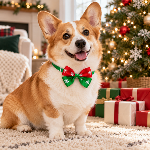 Christmas Pet Bow Tie Collar