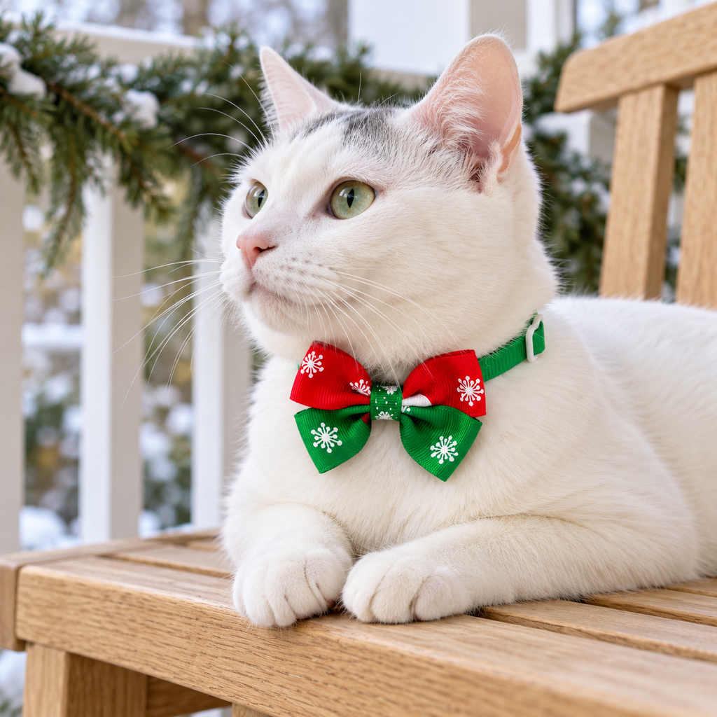 Christmas Pet Bow Tie Collar