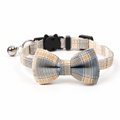JK Yamabuki Plaid Bow Tie Collar