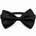 Black Pre-Tied Bow Tie
