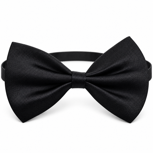 Black Pre-Tied Bow Tie